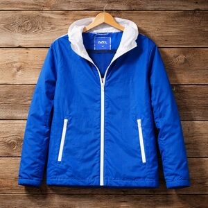 Michael Kors Size Medium Performance Polyester Windbreaker Zip Front Jacket